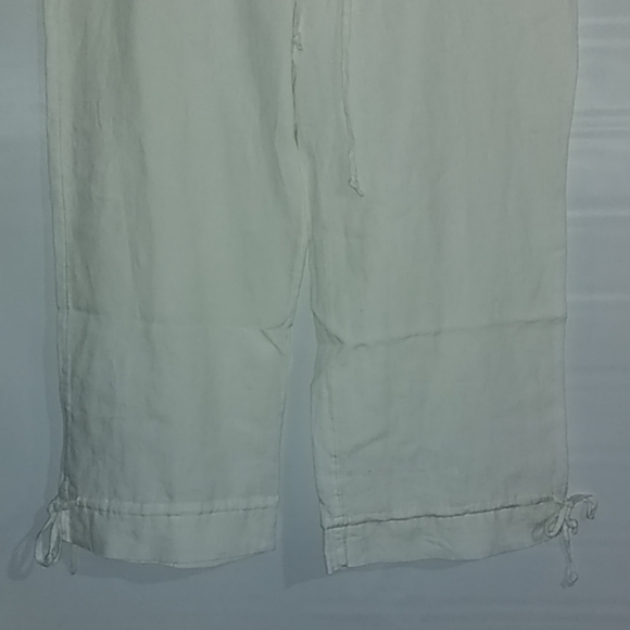 Juicy Couture Linen Crop Pant Size M NWT - Picture 2 of 8